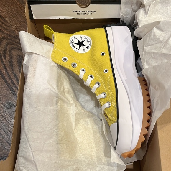 Converse Womens Run Star Hike Canvas Yellow A01365C - Picture 7 of 8